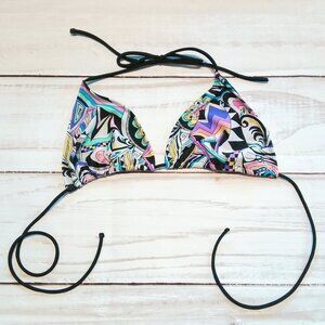 Ocean Pacific Womens Bright Colored Geometric Design Triangle Bikini Top 💮💦🌸